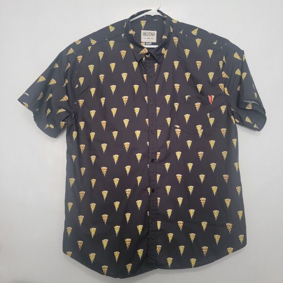 RSVLTS Mens Size 3XL Pizza Party 100% Polyester EUC - Picture 1 of 5